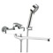 Basin and Bath Single Lever Mixer With Hand Shower and Bracket